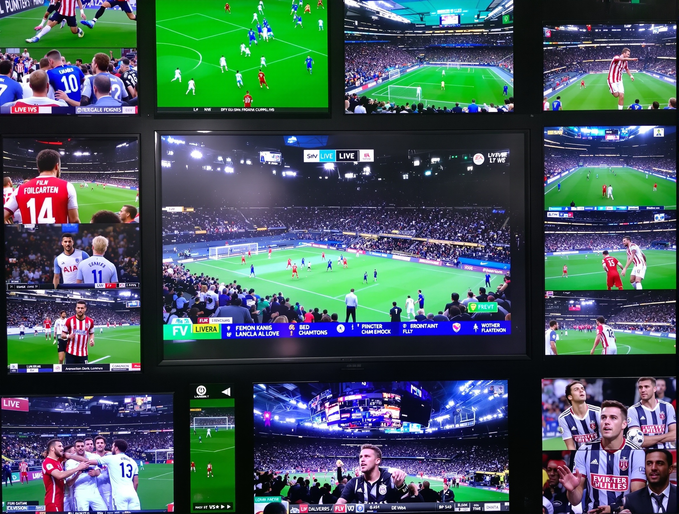 Pantallas con deportes en vivo