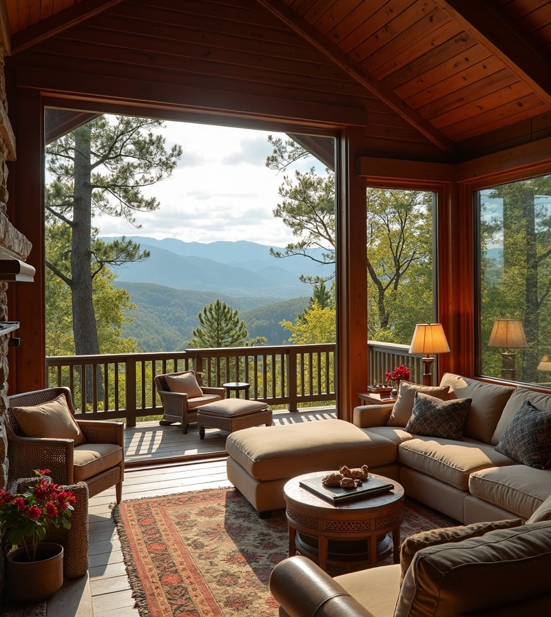 Mountain view Highlands NC — cabin accommodation near trails and waterfalls