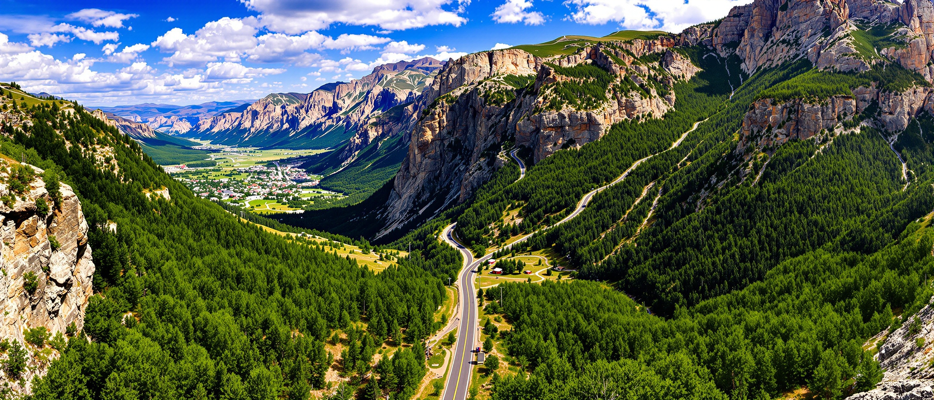 Wasatch Mountains Utah aerial view near Morgan
