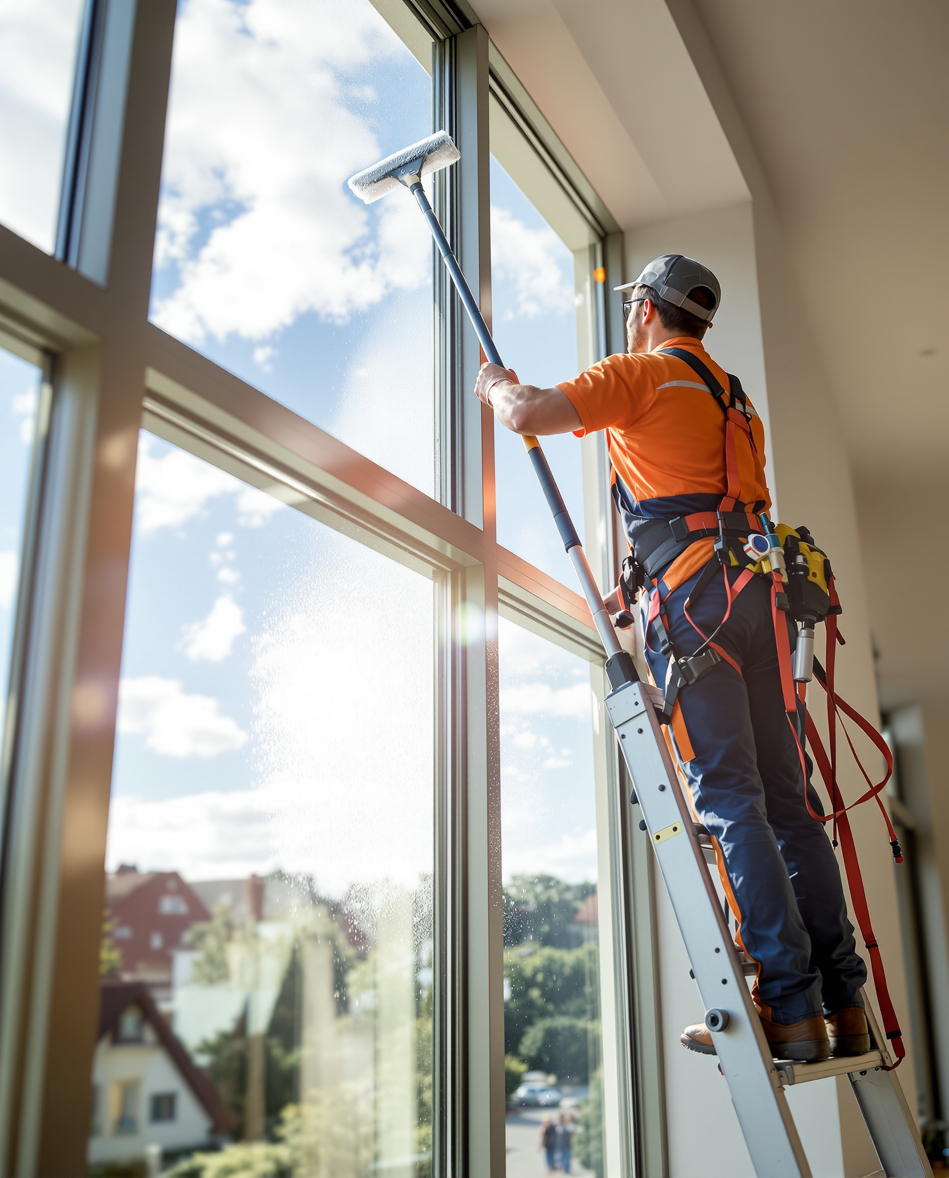 Professional window cleaner