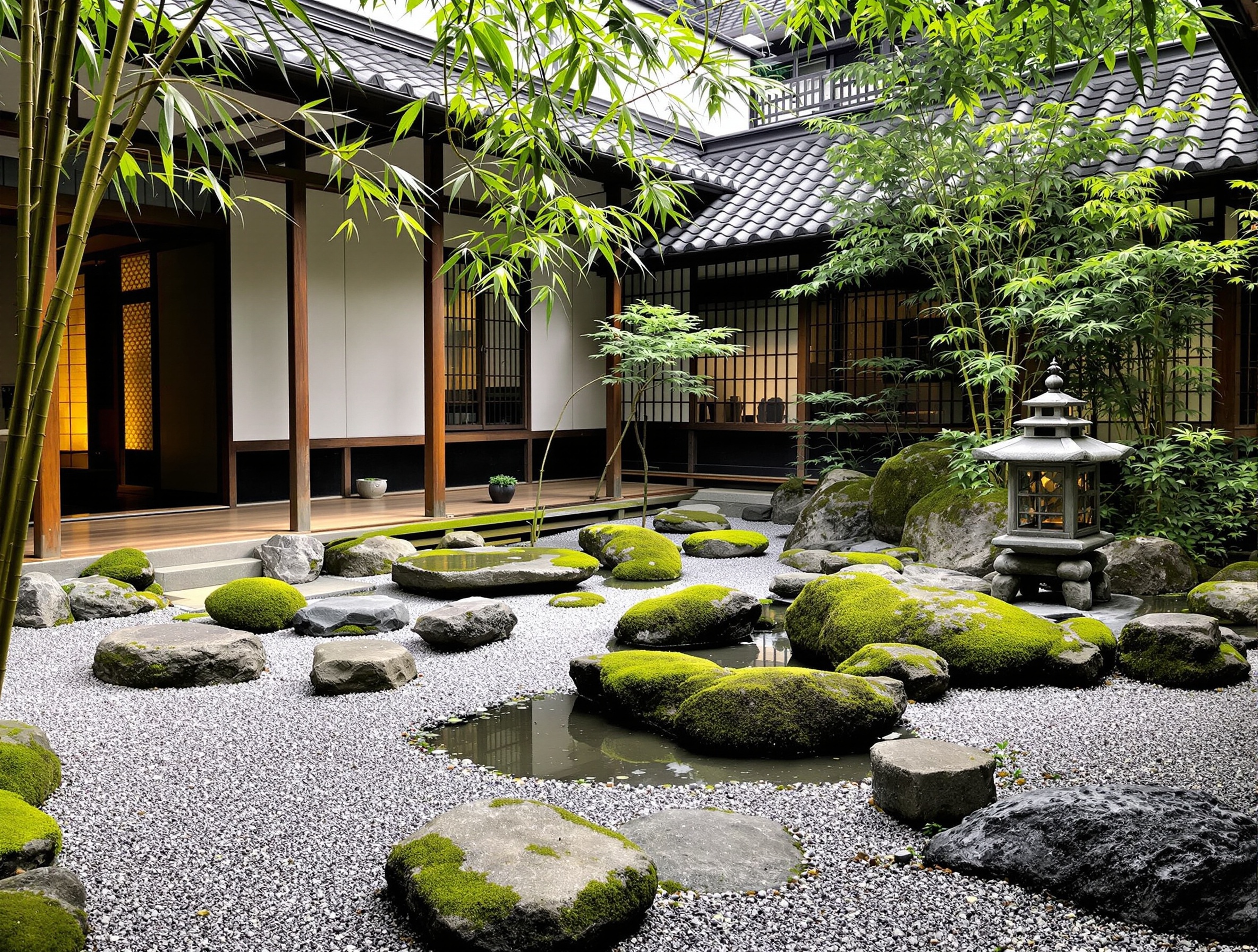 Japanese zen garden