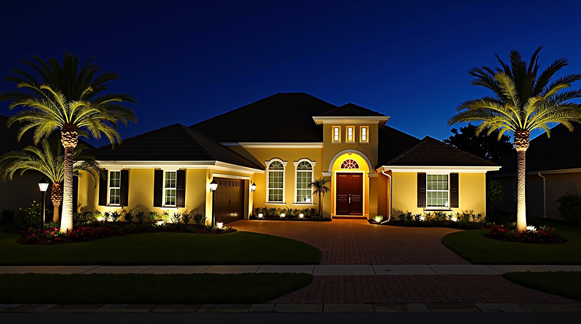 Landscape lighting in Lakewood Ranch FL