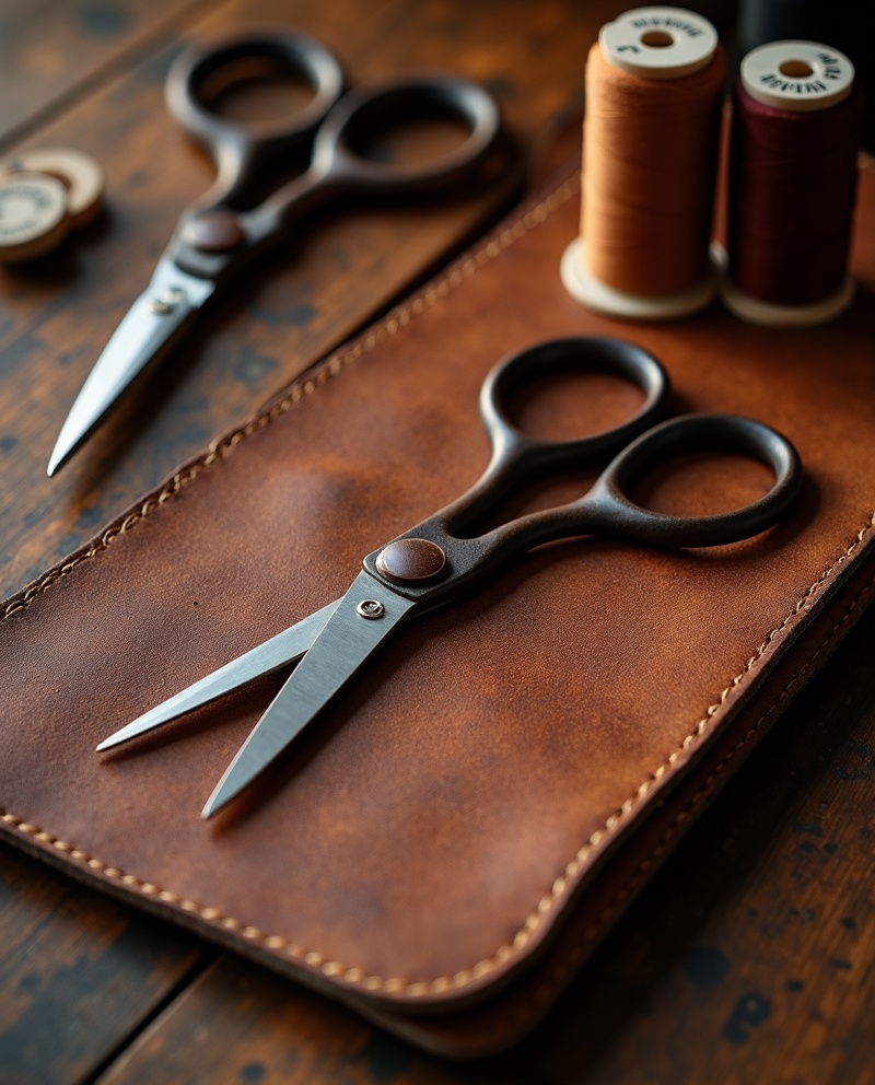 Leather crafting materials and tools