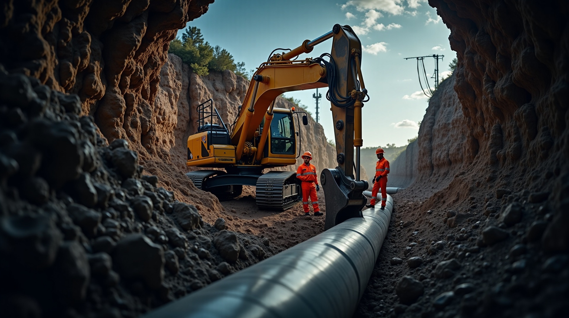 Underground utility construction