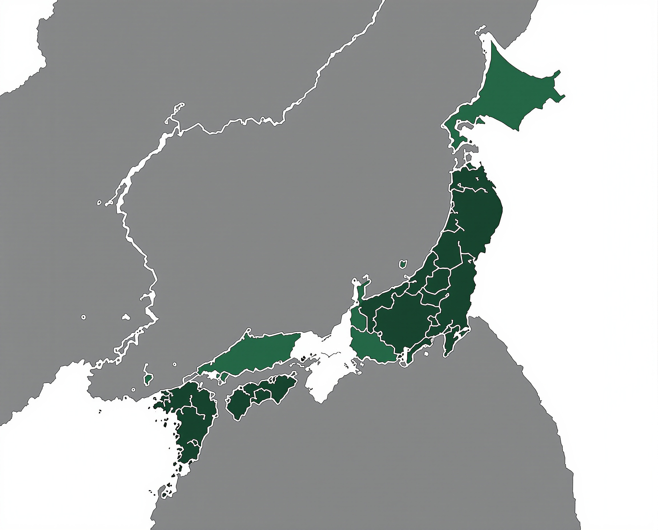 日本全国対応エリアマップ