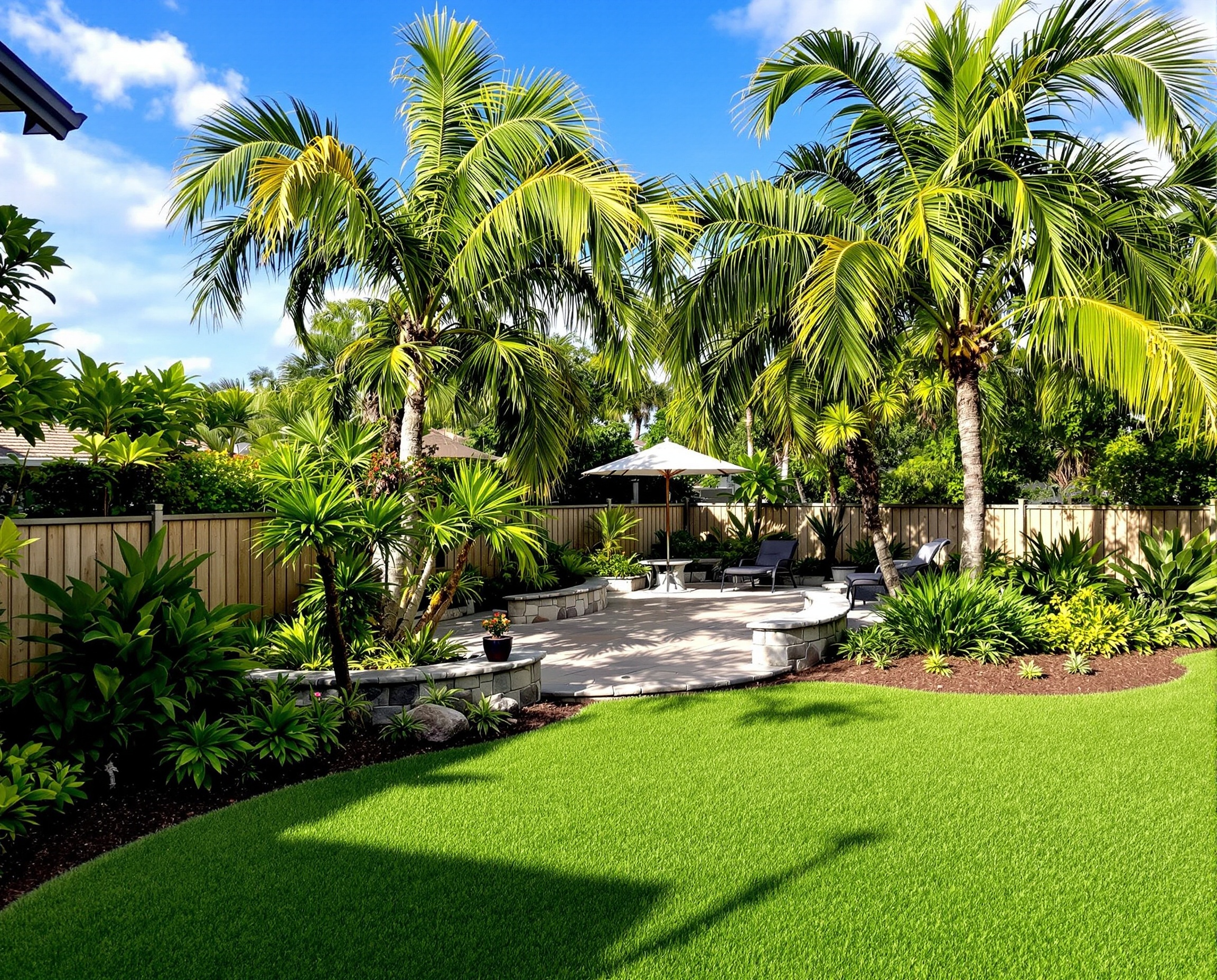 Professional landscape design and hardscaping in Bradenton and Sarasota by J&J Montellano Landscaping