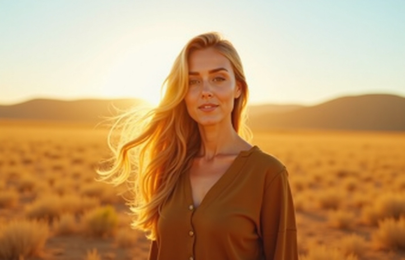 Confident person in West Texas sunlight