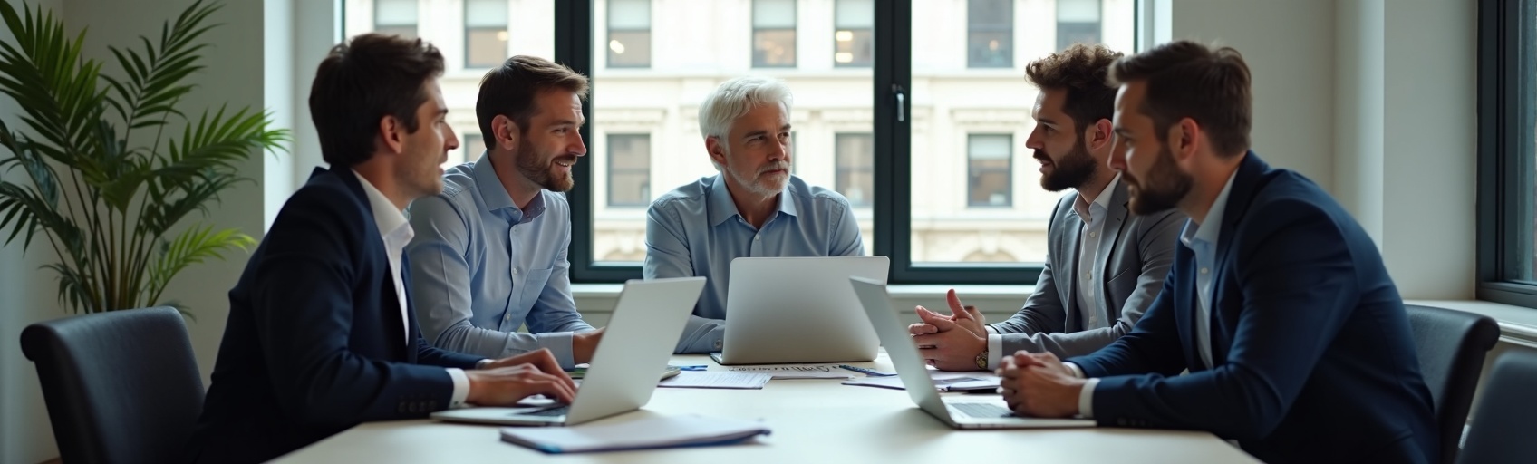 Veteran entrepreneurs in business meeting