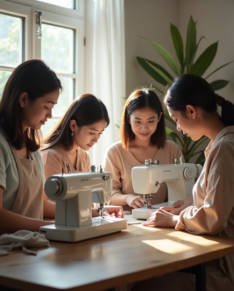 함께 작업하는 장면