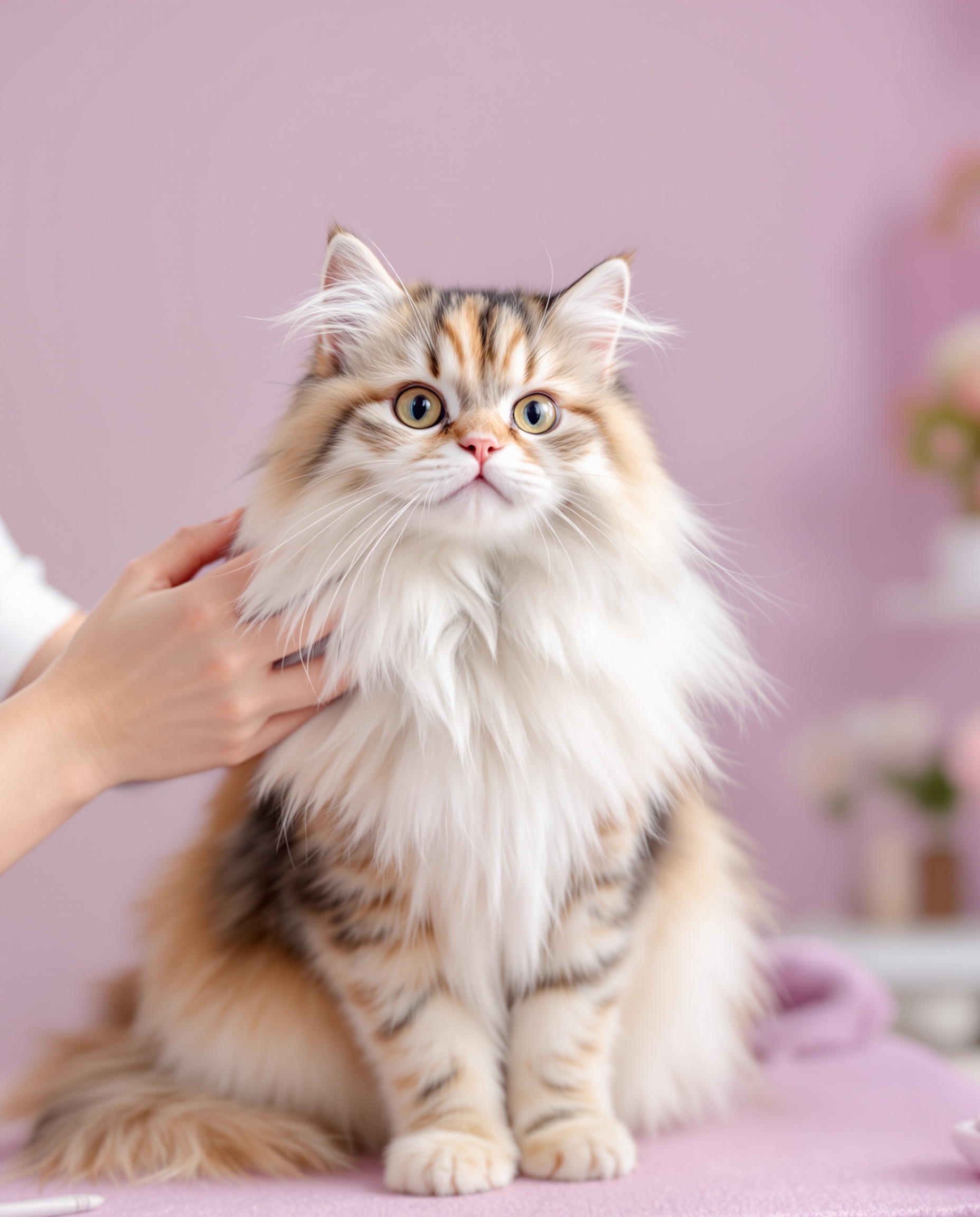 고양이 미용 장면 1