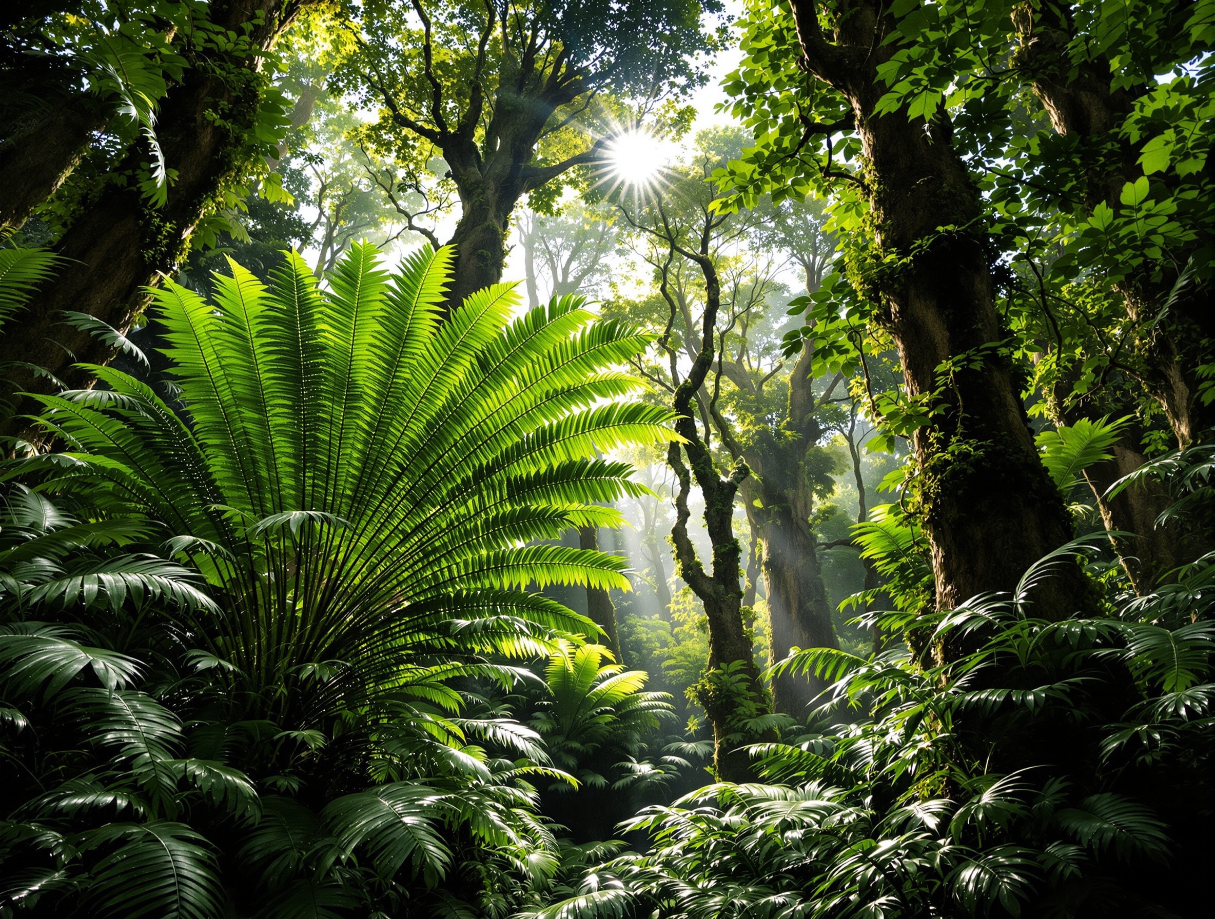 樹齢100年超のヒカゲヘゴ