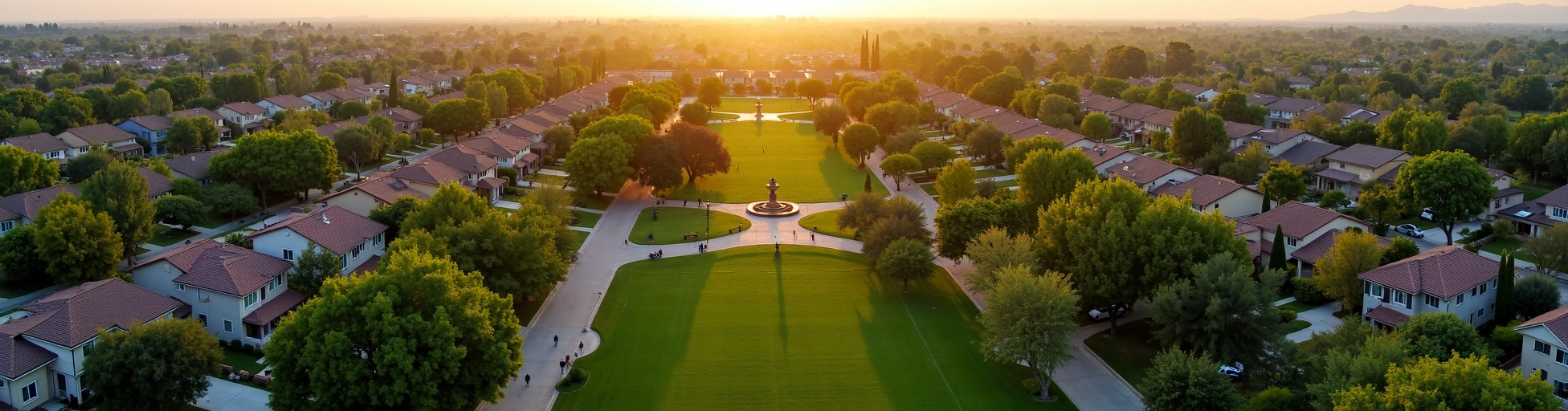 California landscape aerial view