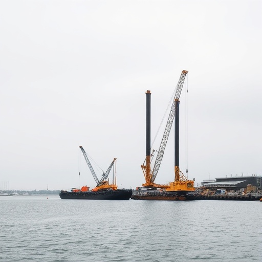 Dock and pile driving