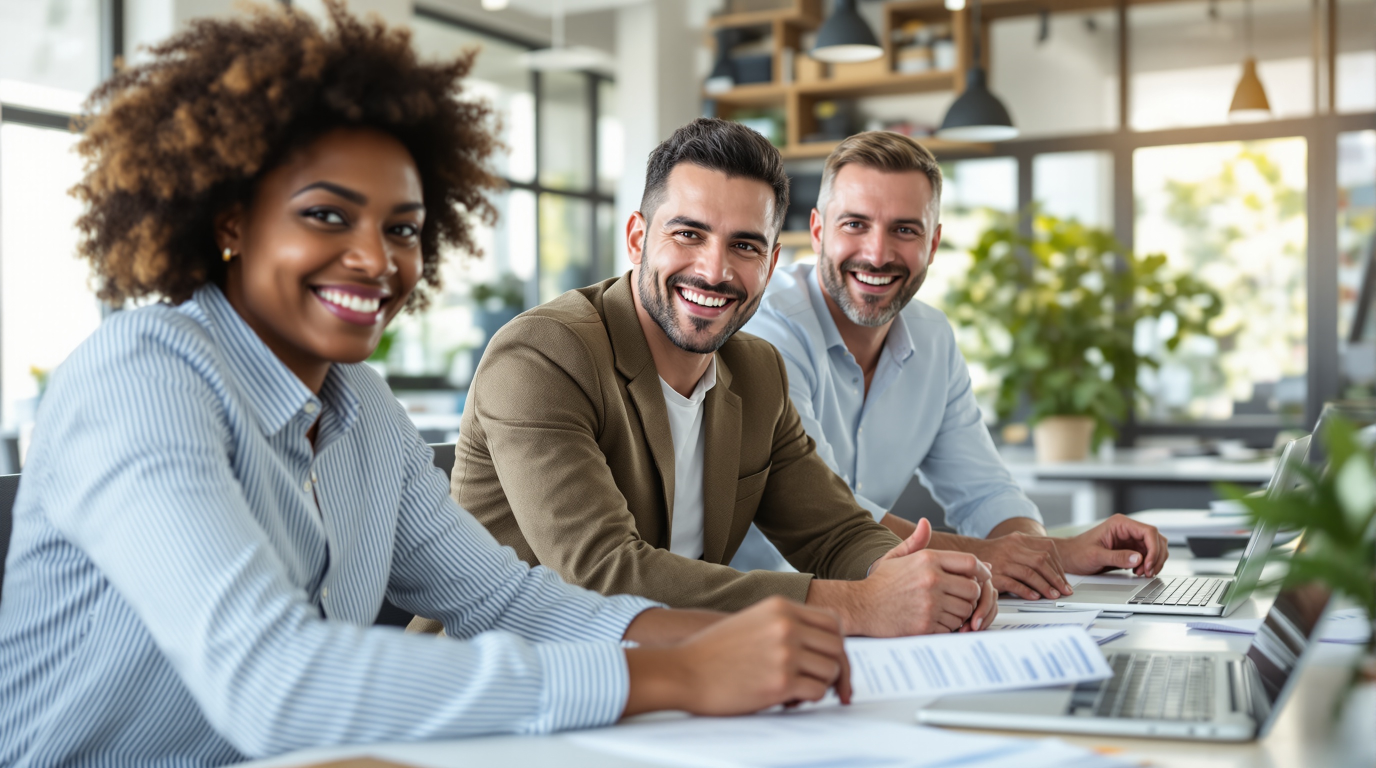 Courtier BIM en rendez-vous avec ses clients - Accompagnement personnalisé crédit immobilier