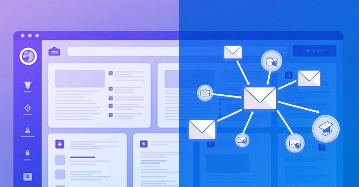 Systeme.io email automation tutorial dashboard showing workflow automation for course creators