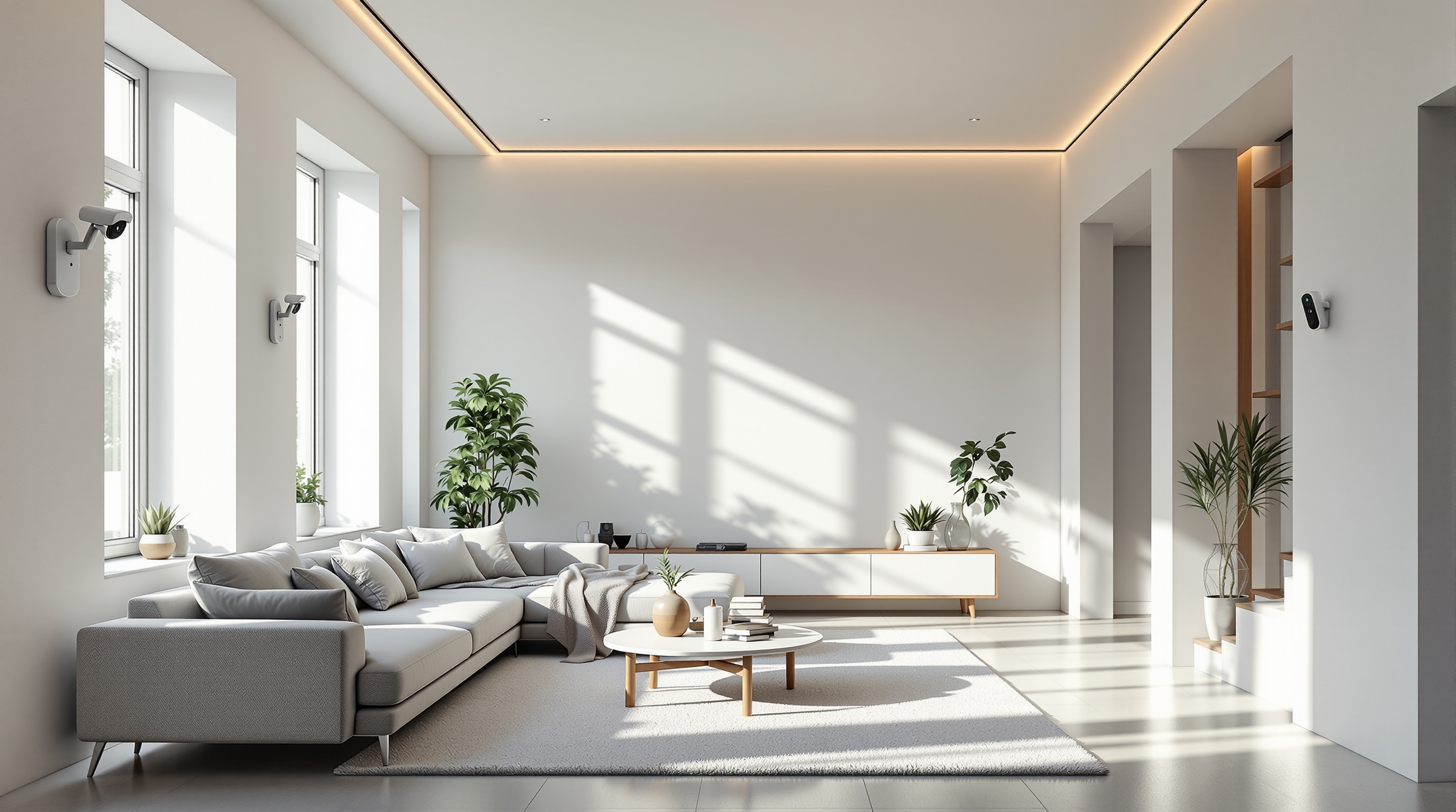 Clean modern home interior