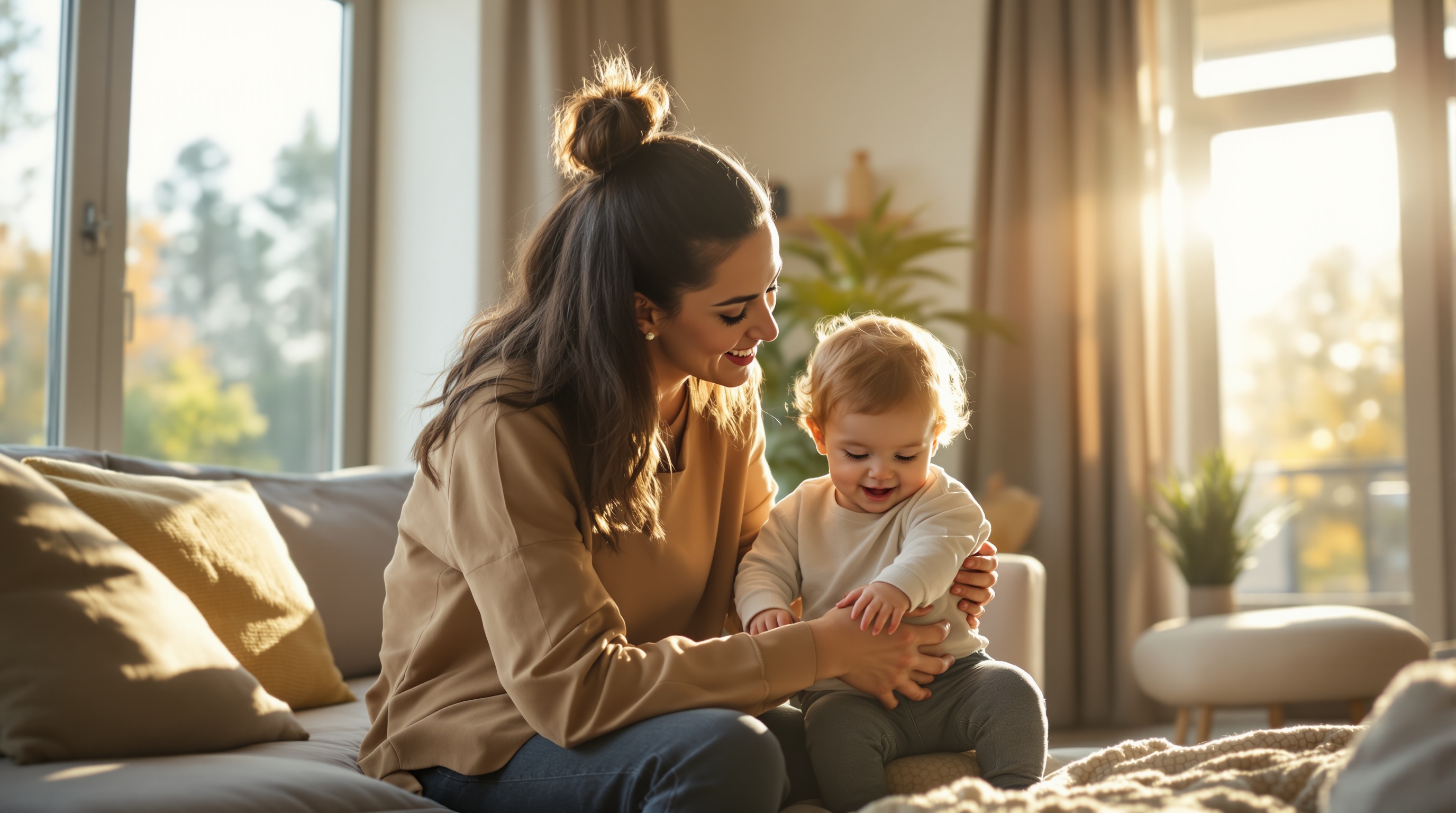 Family-focused homeowner with child