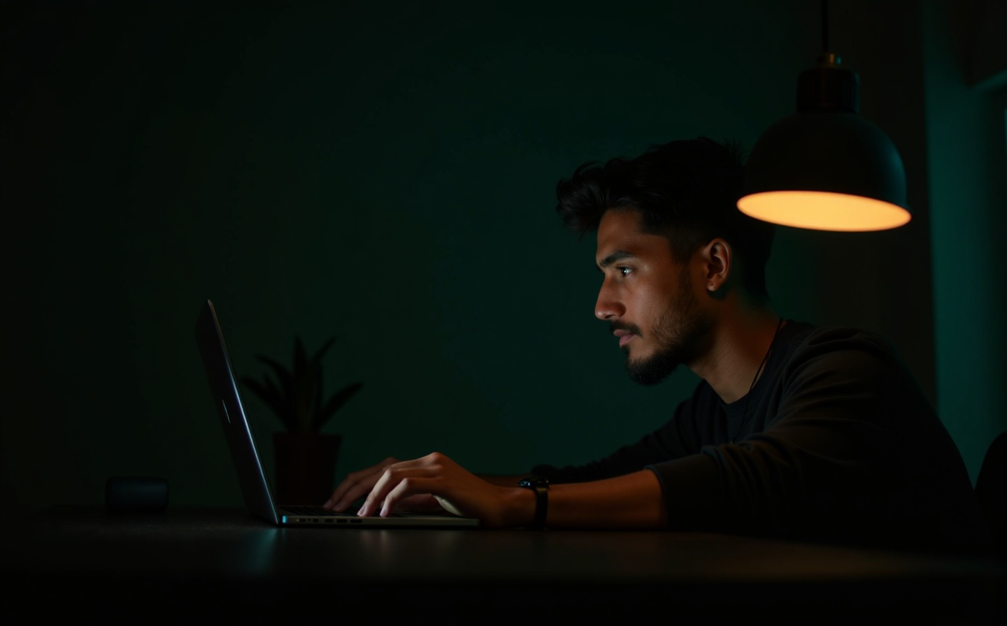 Ronny Hernández trabajando