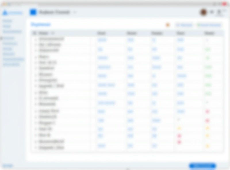 Interface do painel de controle de vacinas mostrando lista de vacinas pendentes com colunas de cliente, animal, data limite, dose e status