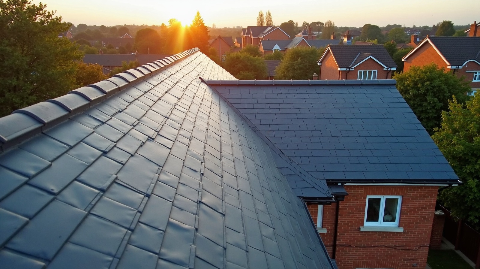 Professional roofing work on a Nottingham home