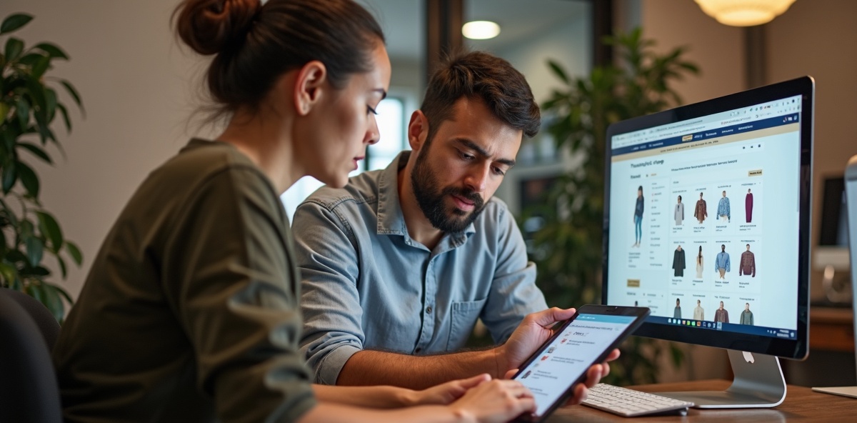 Team working on Shopify store setup