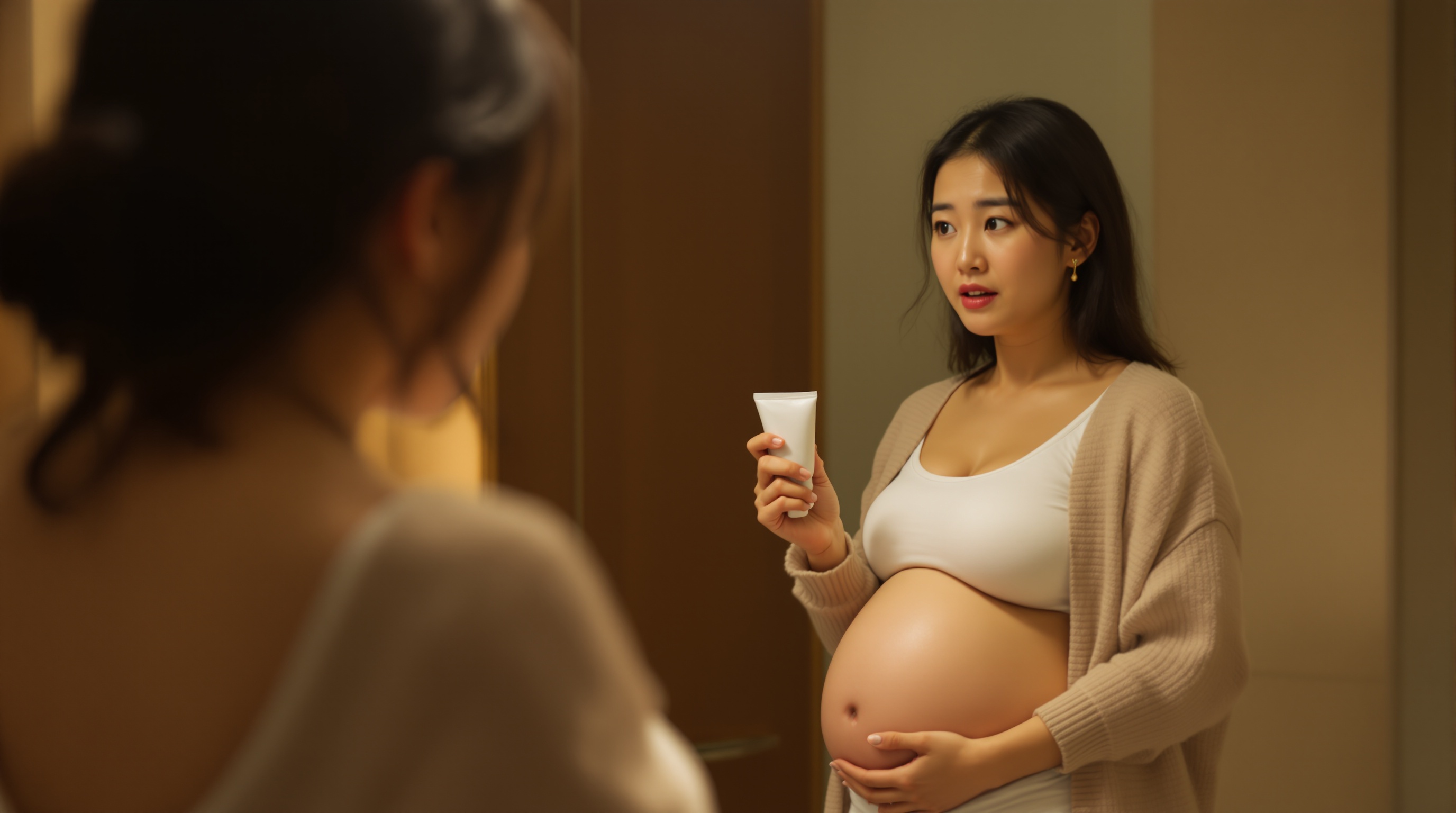 妊娠線ができてしまったママ