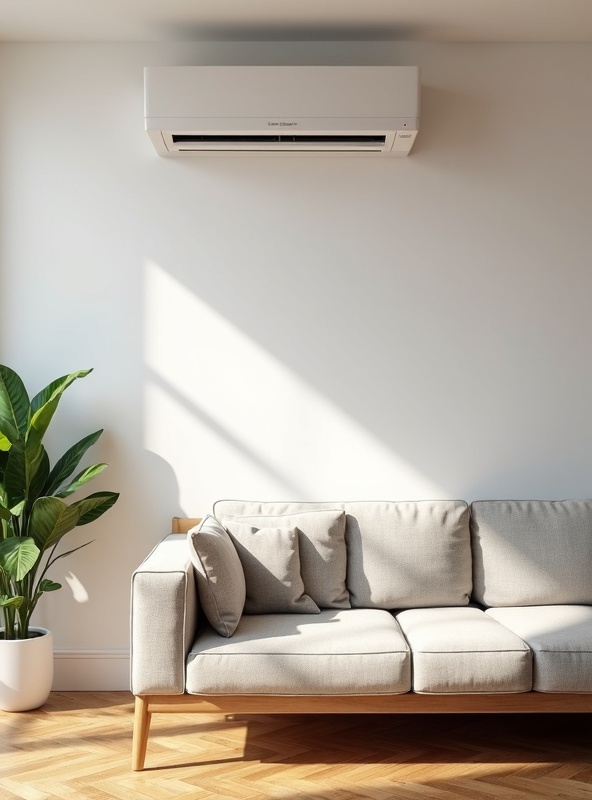 Climatisation réversible air-air installée dans un salon Lyon