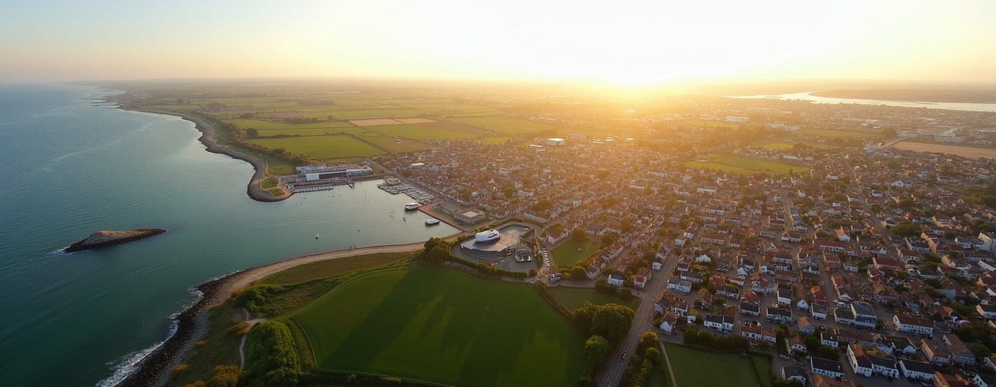 Vue aérienne de Lorient, Morbihan — Traitement nuisibles Vigilance Nuisibles 56