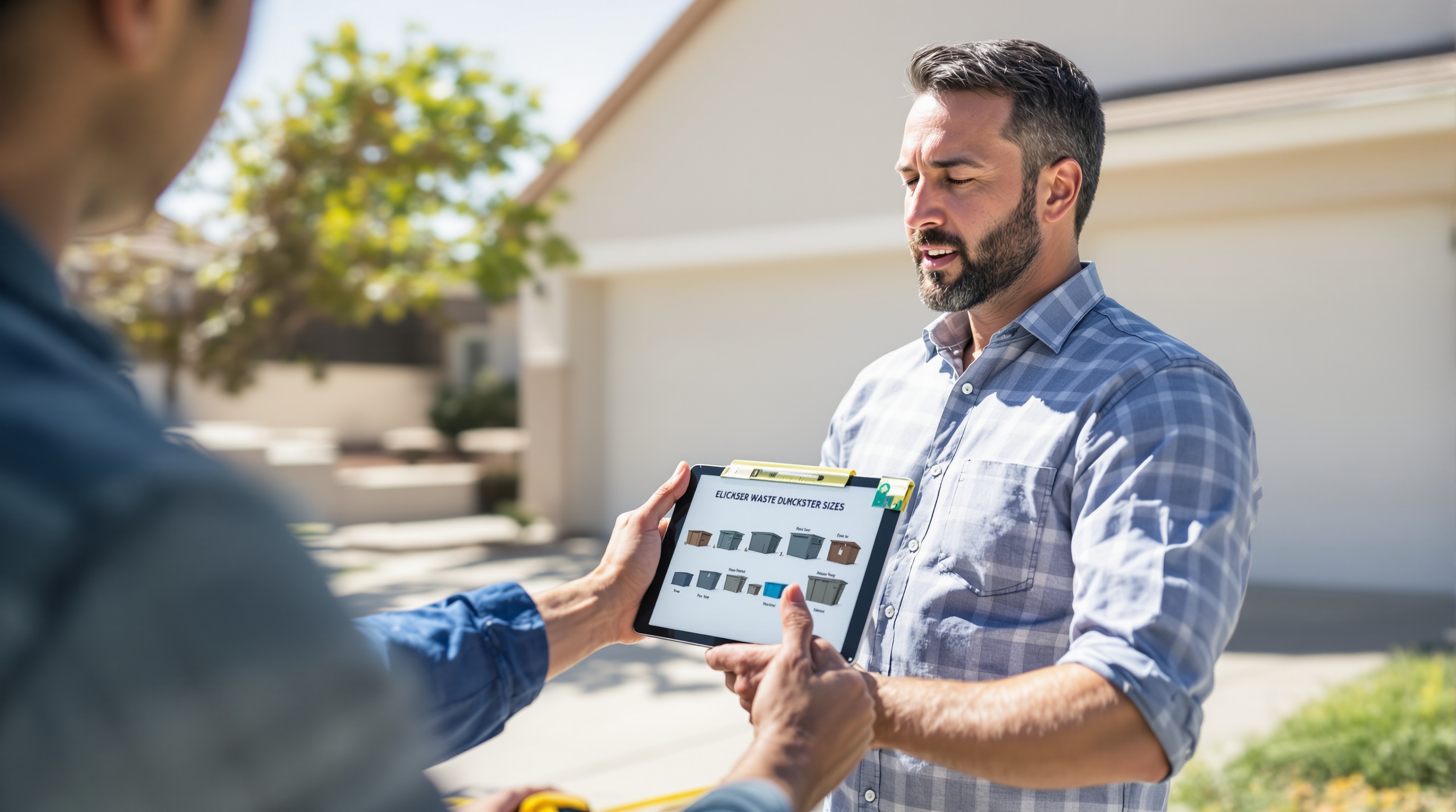 Dumpster size consultation in El Paso