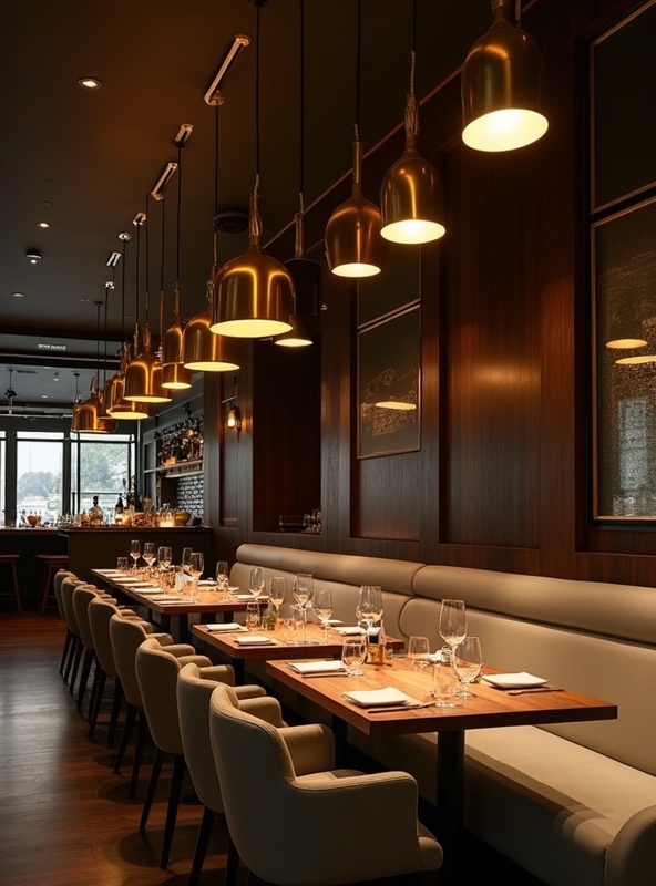 Modern Restoran Aydınlatması