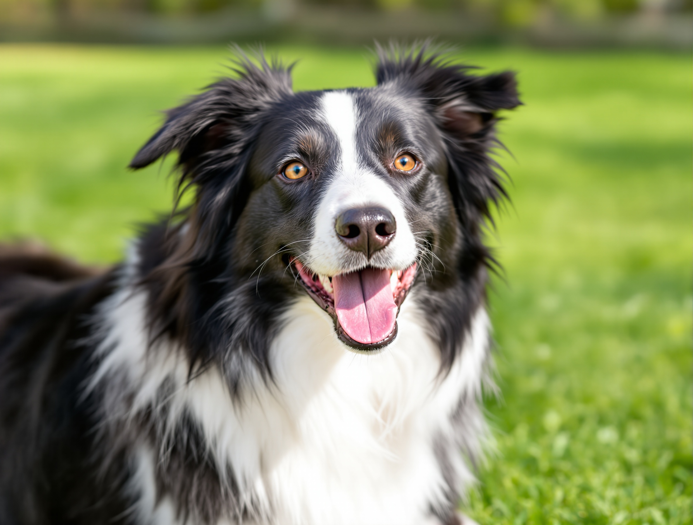 Border Collie — Pepper thriving on natural treats