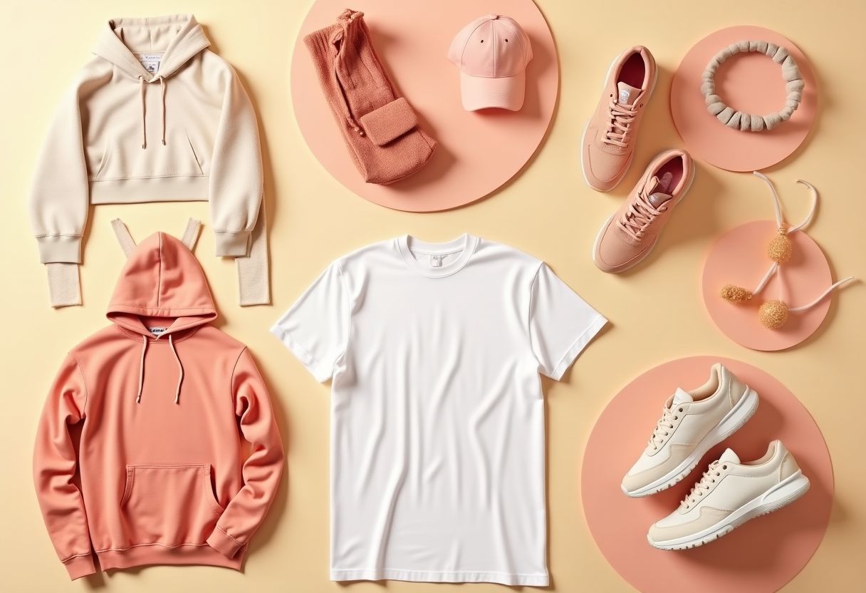 Fashion products collage
