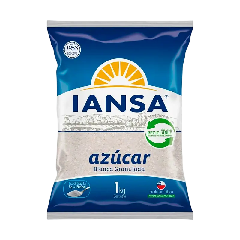 Azúcar Iansa 1 kg - Bebida Energética Mayorista Azúcar Iansa 1 kg