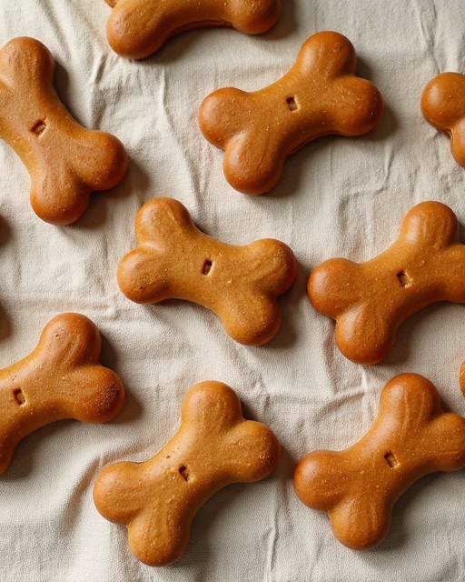 Artisan pet treats flatlay