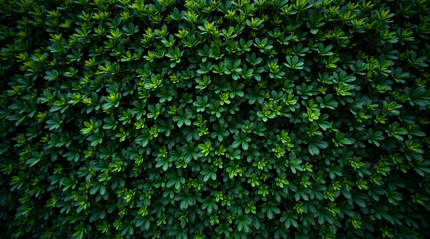 Green hedge background