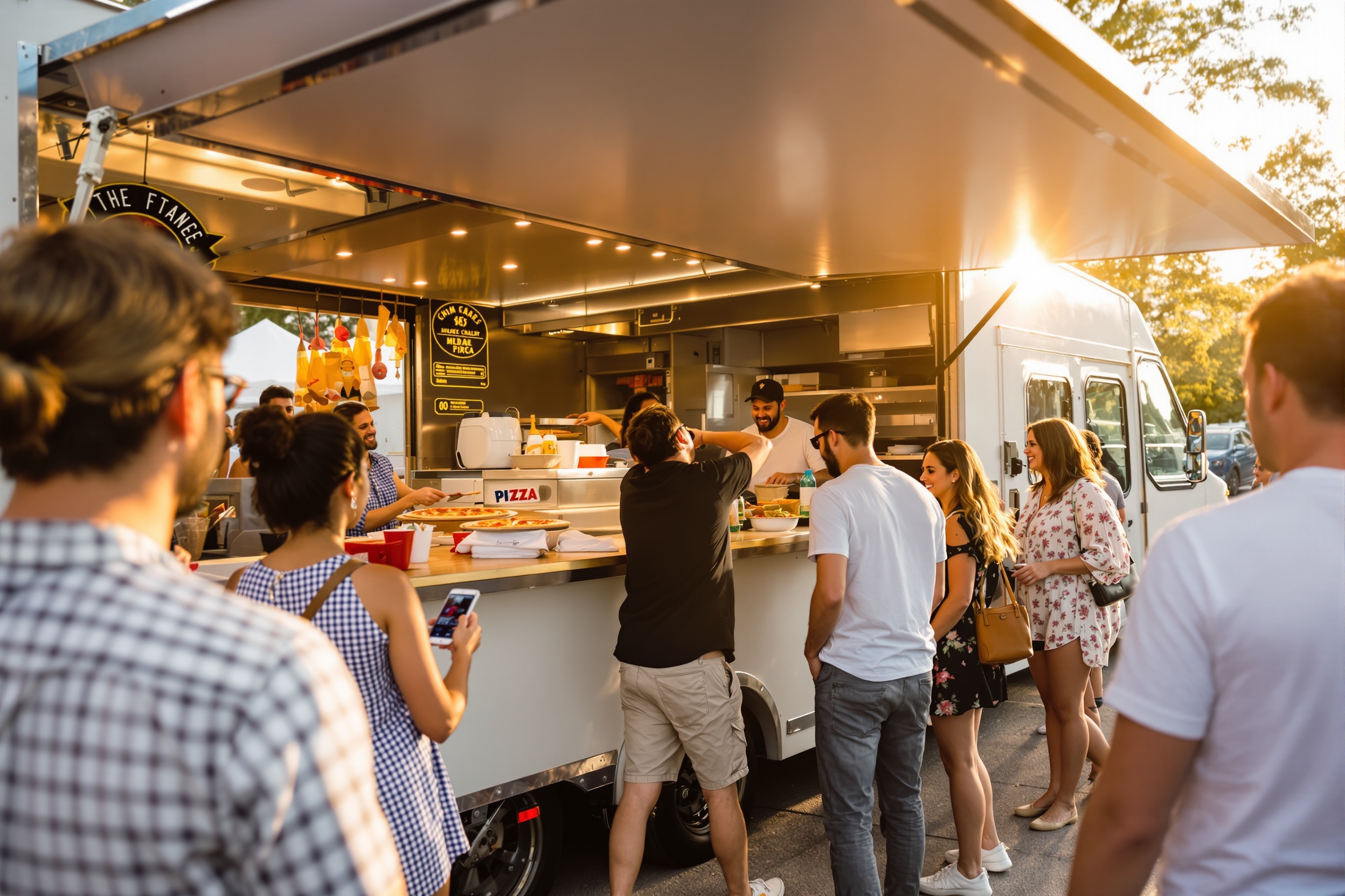 DADs PizzaBar trailer at an outdoor event