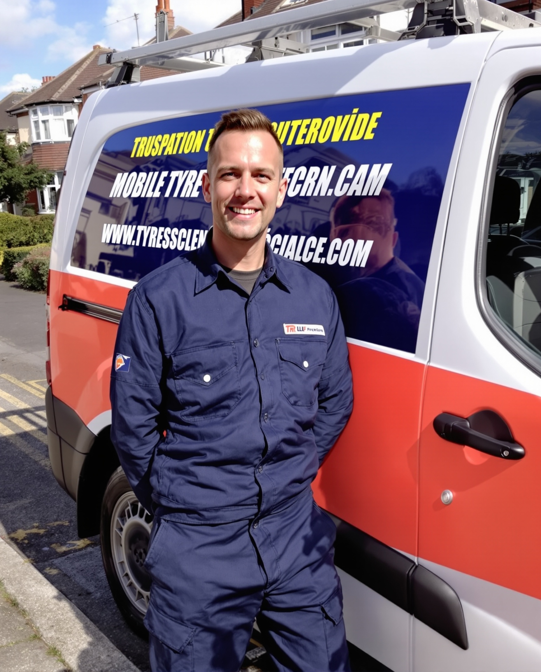Professional mobile tyre technician with fully equipped service van — Multi Mobile Tyres