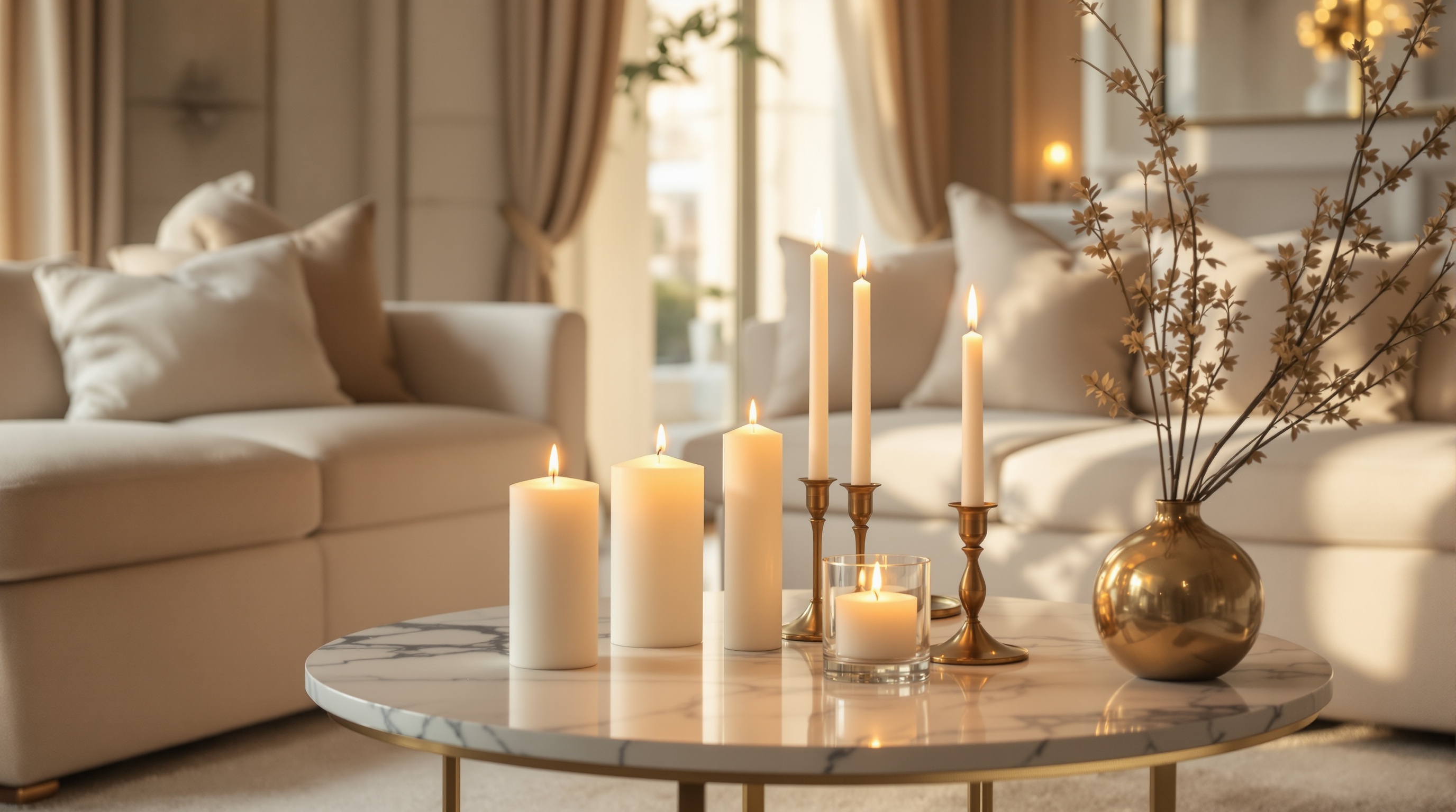 VELLURE luxury candles in an elegant French-inspired interior