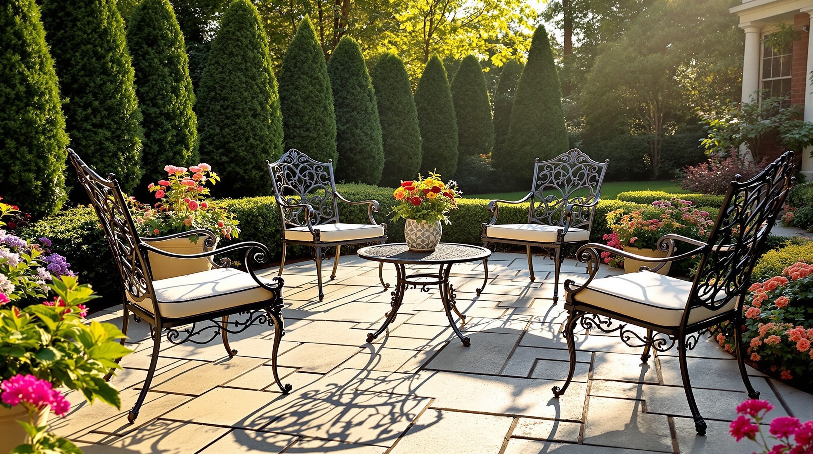 Beautifully refinished patio furniture