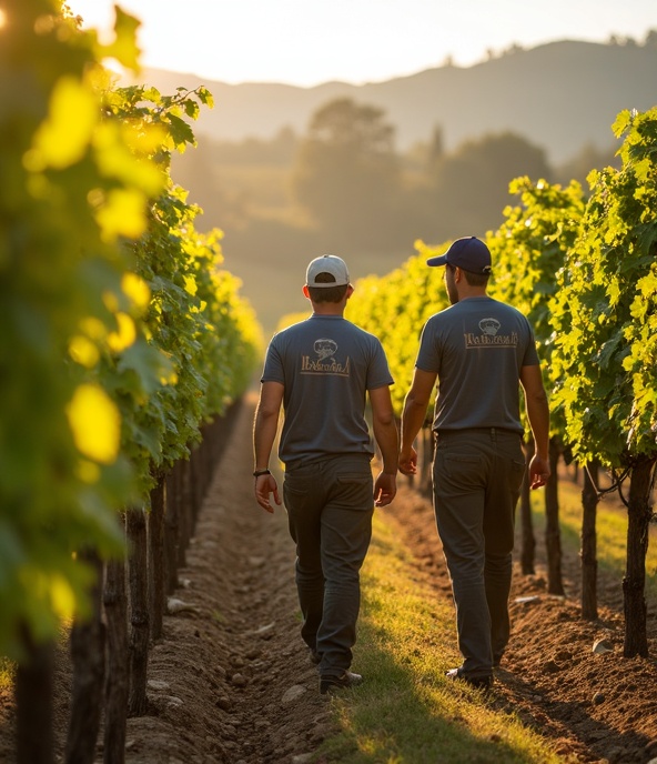 Vineyard workers
