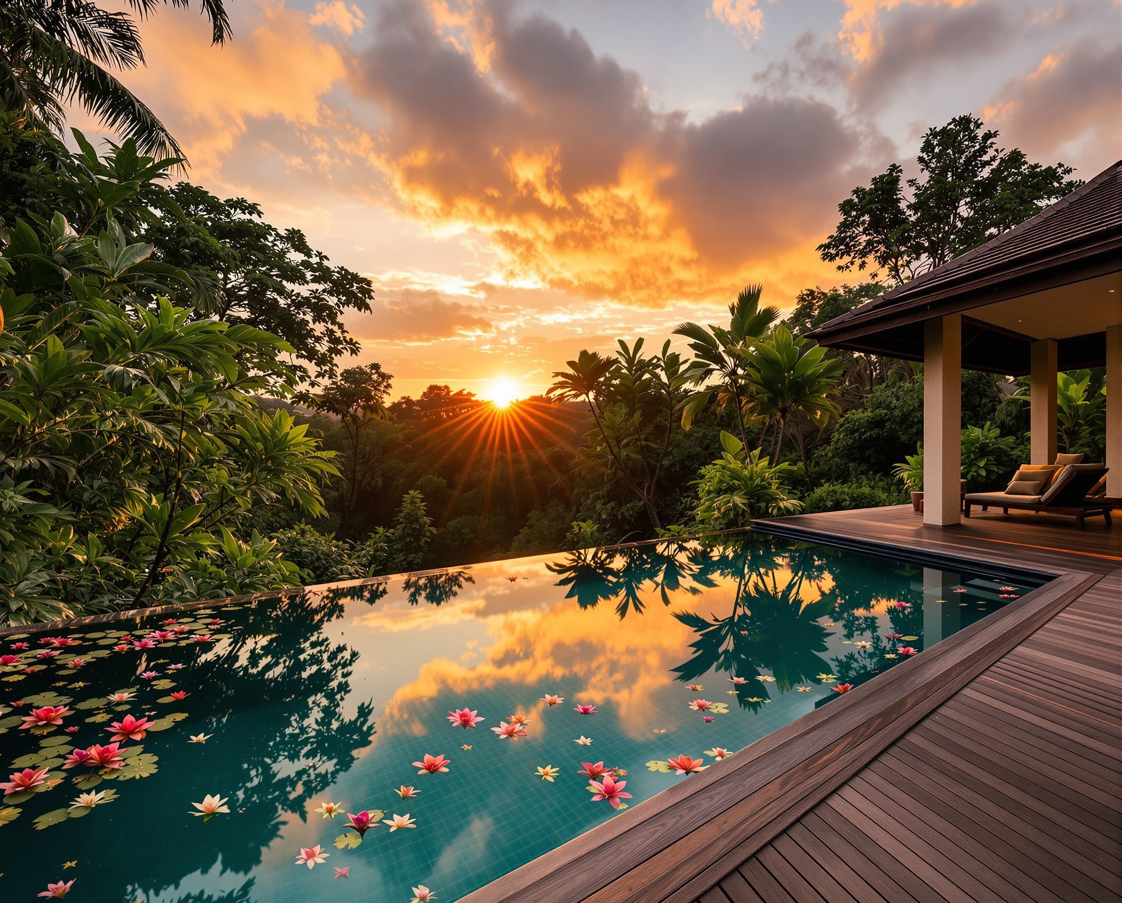 Villa privée piscine naturelle retraite InnerLight Bali lieu sanctuaire