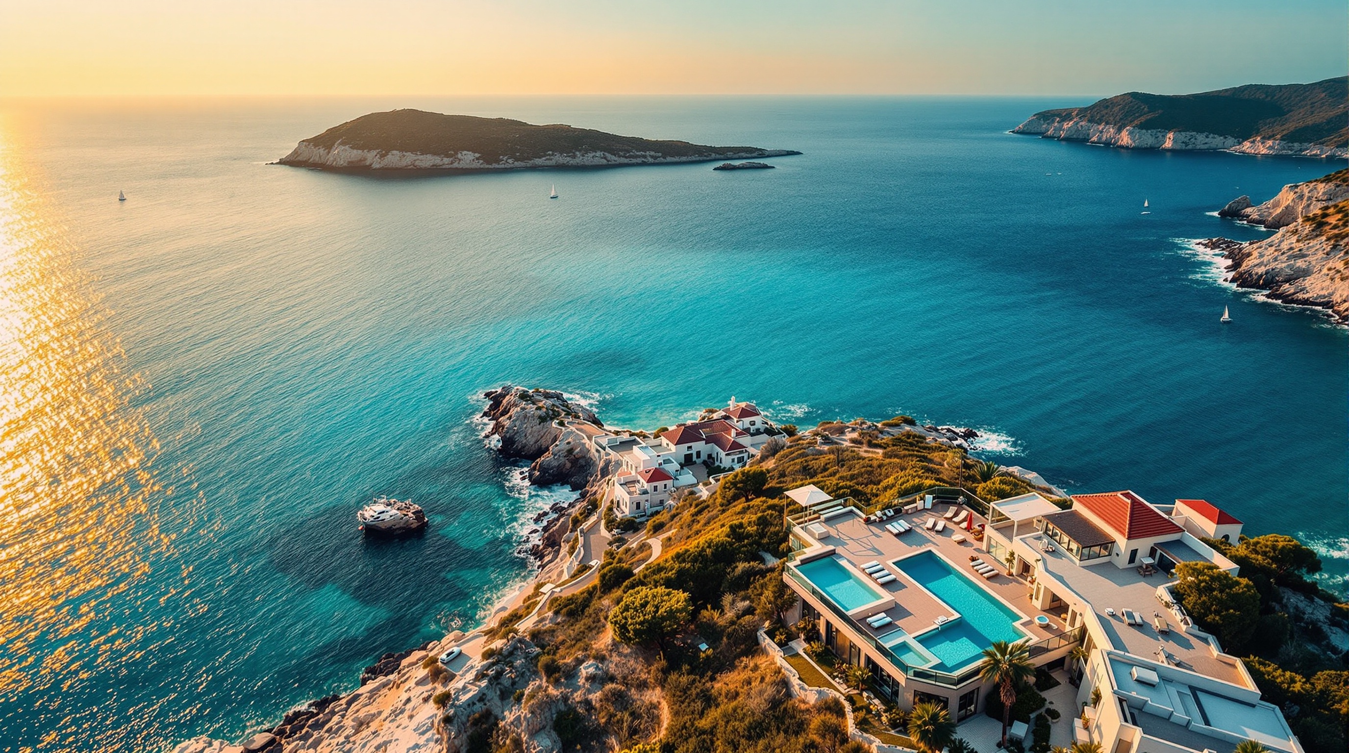 Luxury Ibiza villa with Mediterranean sea view