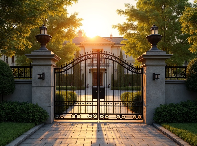 Beautiful gate installation