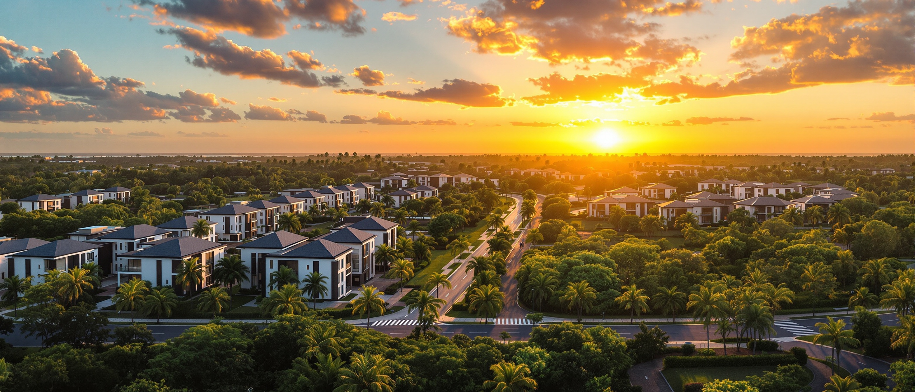 Aerial View Perumahan