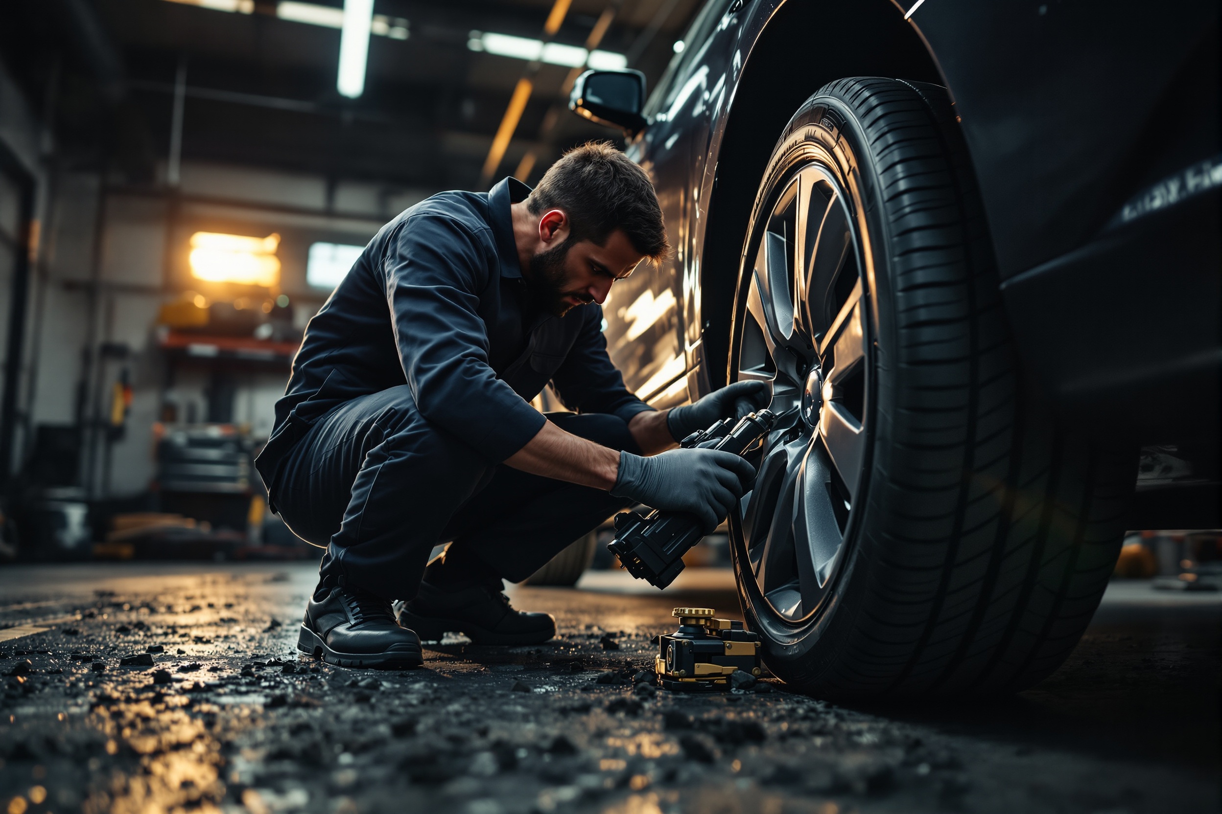 Professional mobile tyre fitting service