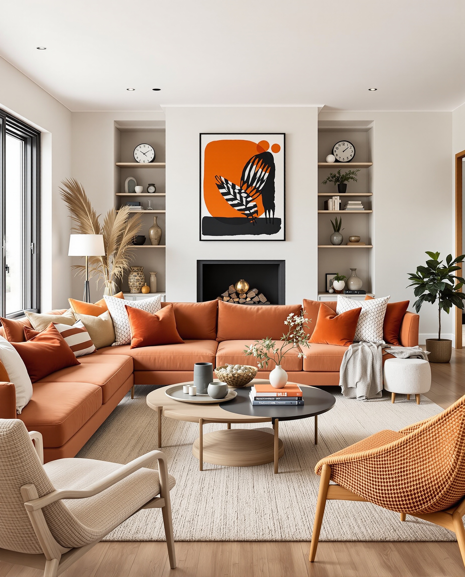 Modern living room collection - bold and edgy industrial style furniture