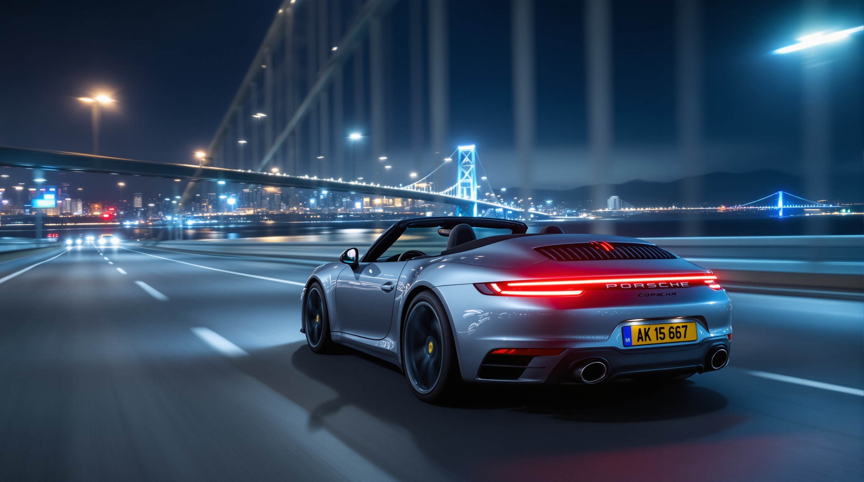 포르쉐 911 광안대교 야경 드라이브