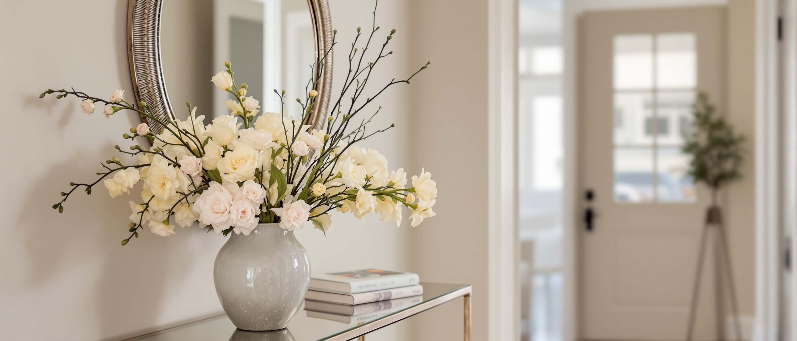 Welcoming home entryway Contact Home and Heart Decor