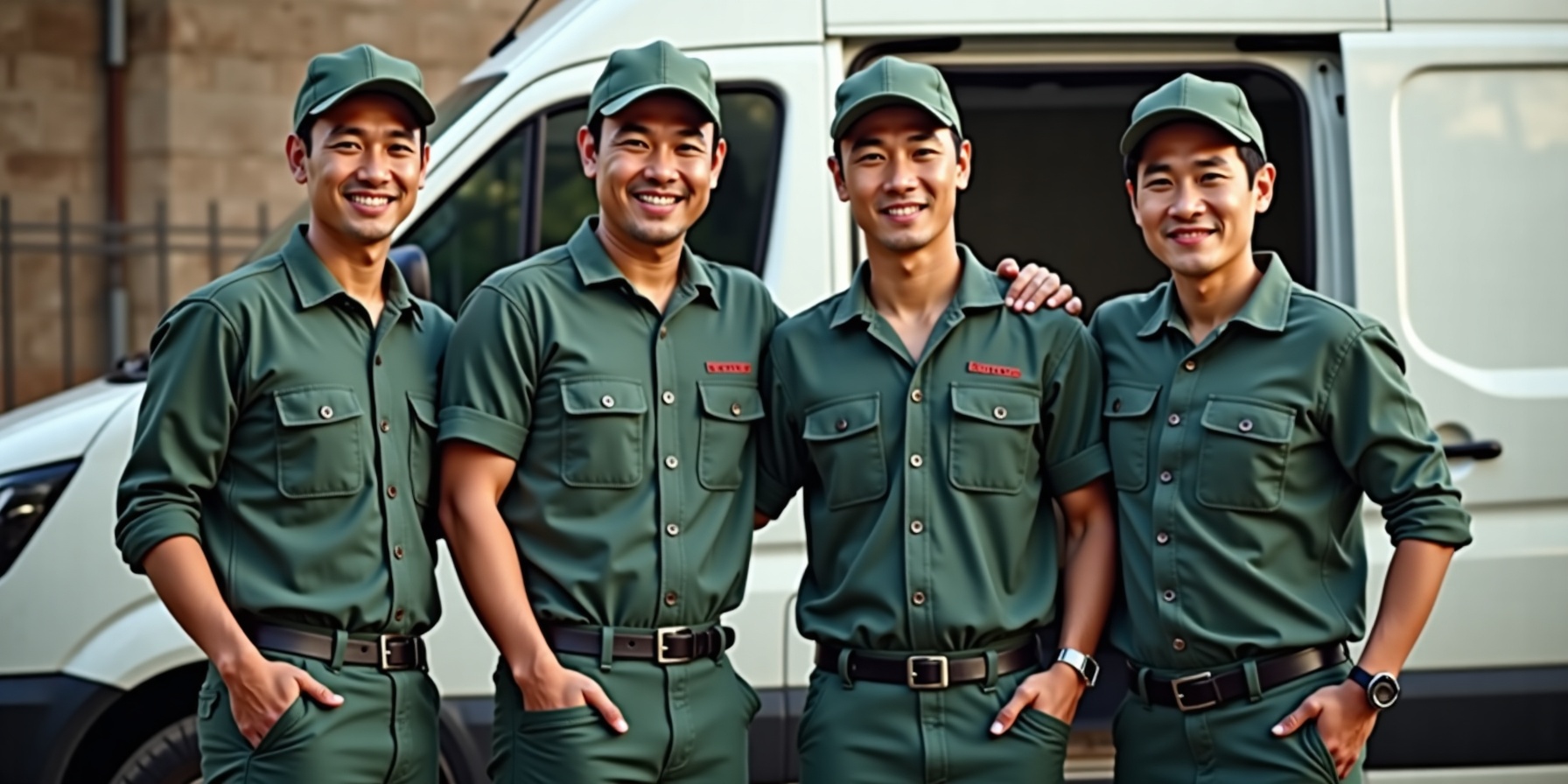 배관 명장과 기술자 팀