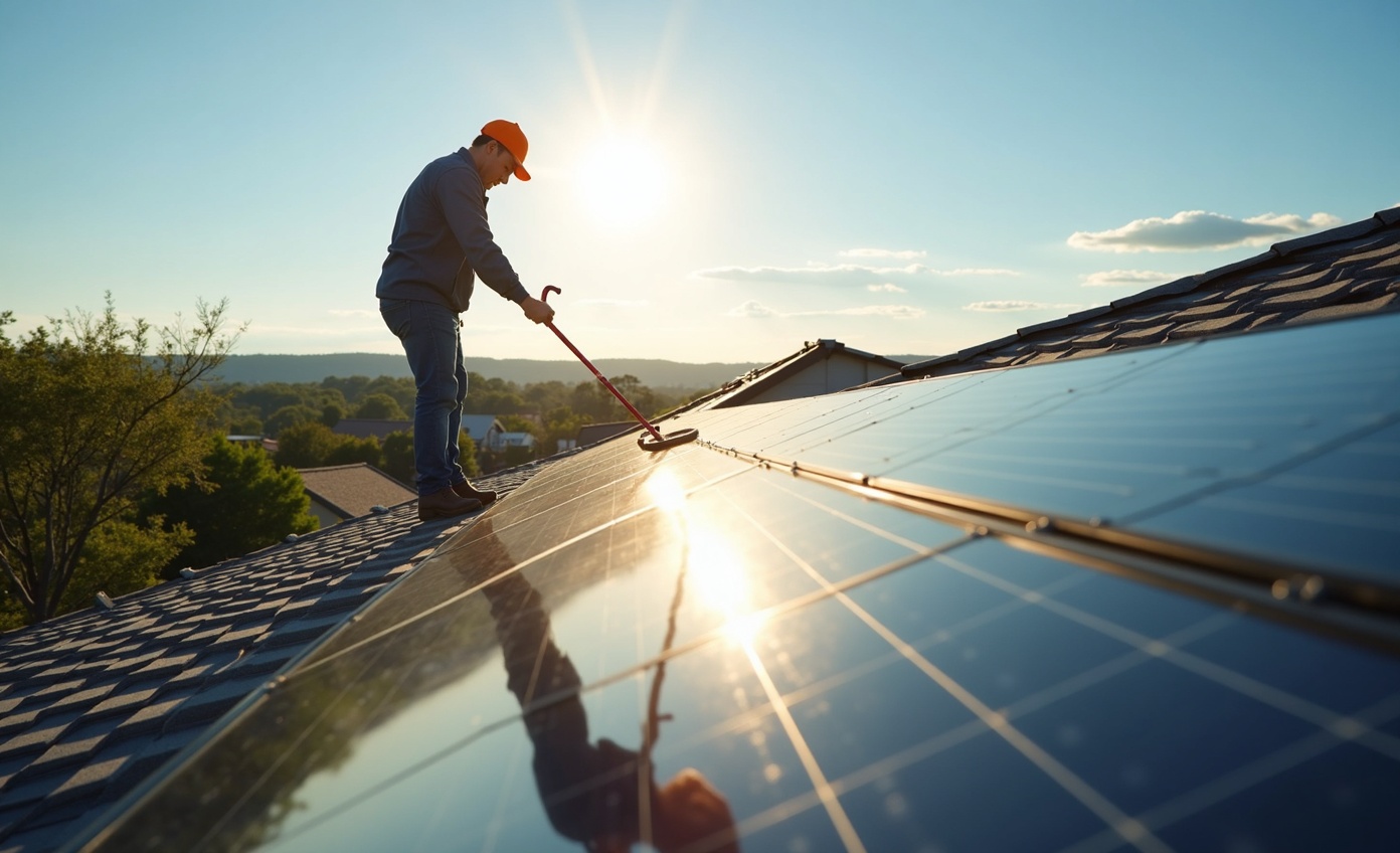 Solar Panel Cleaning Austin TX — purified water professional service